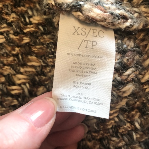 Cabi Ritz Tweed Double Breasted Snap Front Cardigan Sweater - Picture 5 of 9